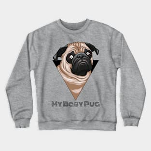 Cute Pug Crewneck Sweatshirt